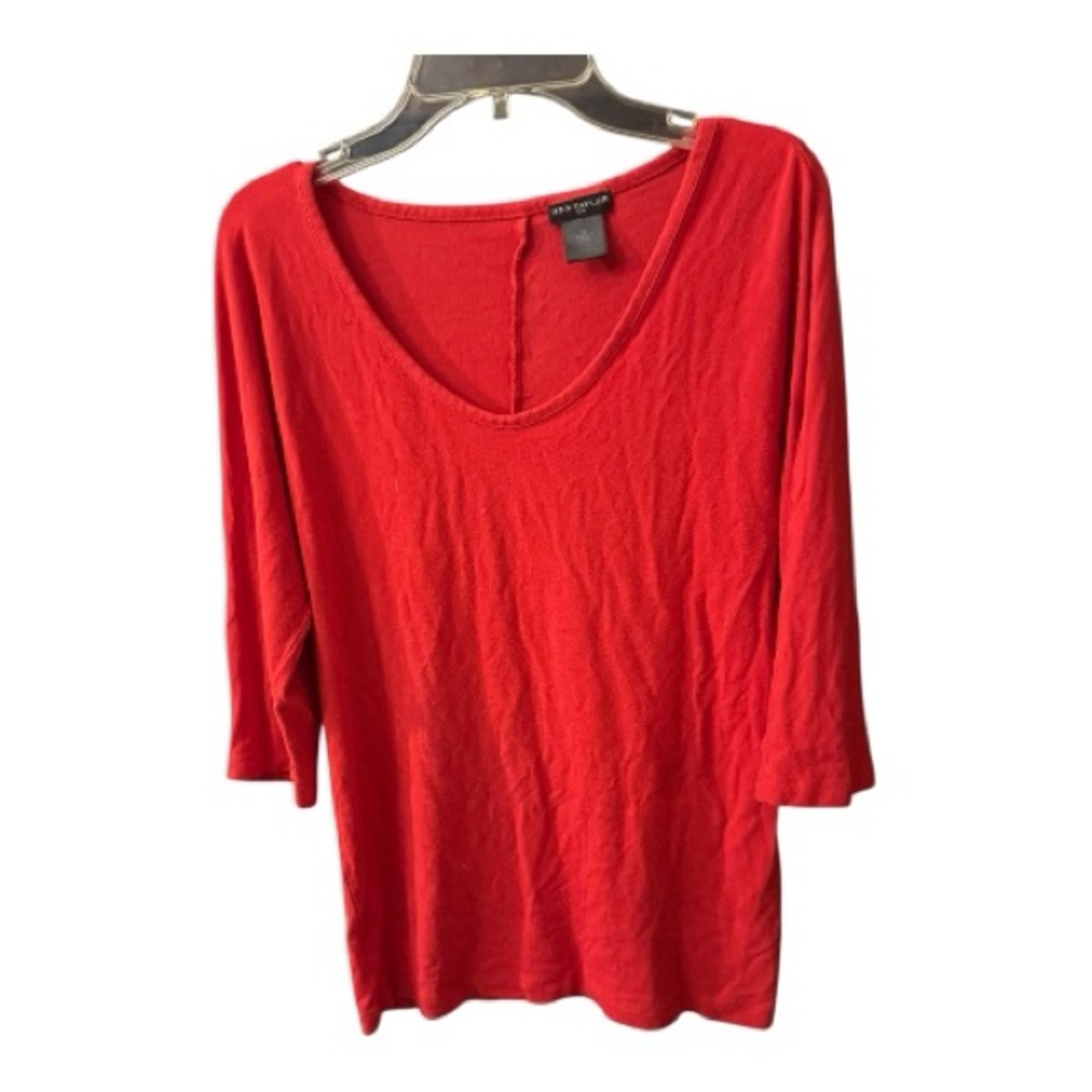 Ann Taylor Vibrant Red 3/4 Sleeve Top
